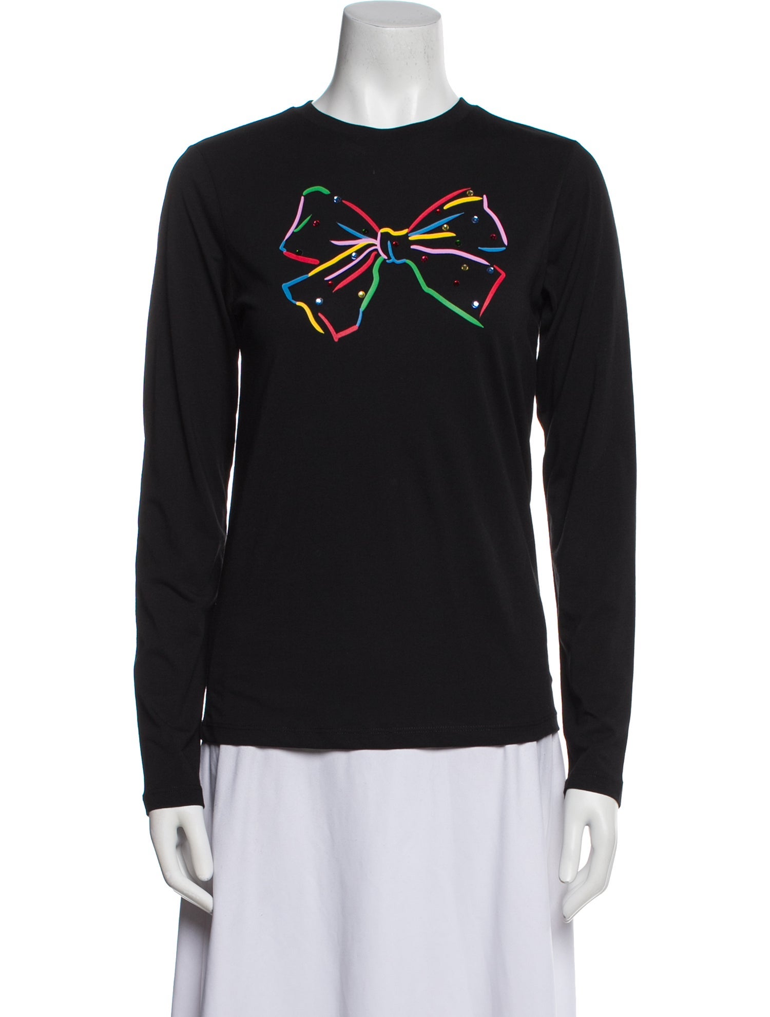 Stella McCartney Kids Girl's Long-Sleeve Crystal-Embellished Top w/ Tags