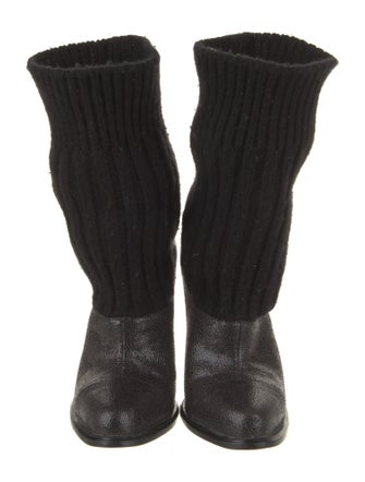 Stella McCartney Leather Sock Boots