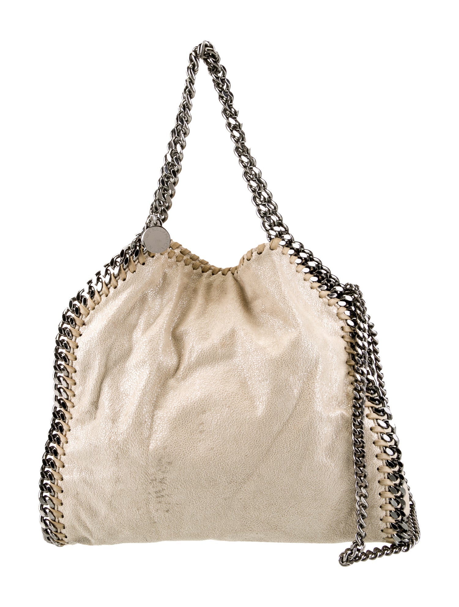 Stella McCartney Vegetarian Suede Top Handle Bag - Neutrals Handle