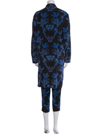 Stella McCartney Silk Floral Print Pajama Set