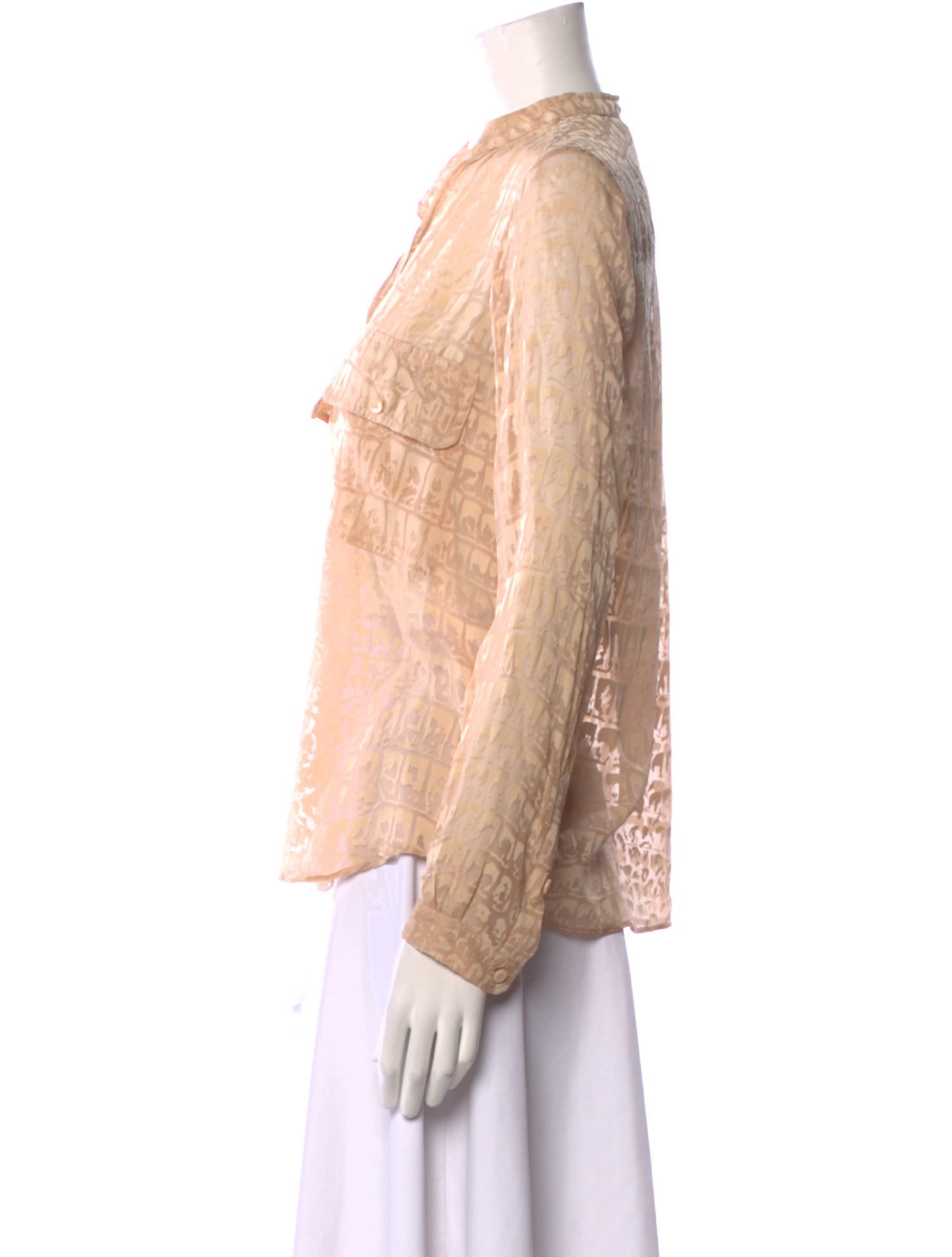 Stella McCartney Long Sleeve Button-Up Top