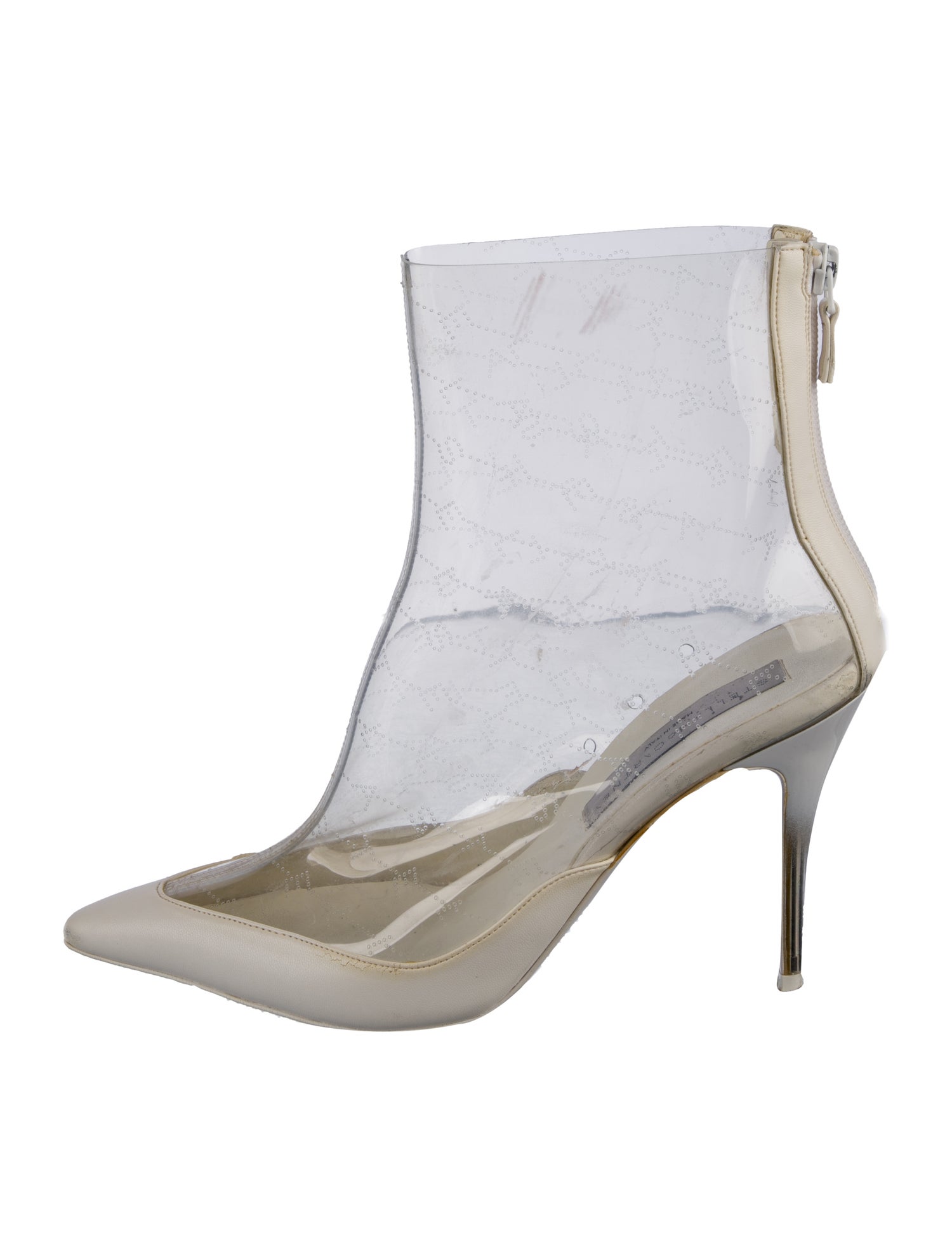 Stella McCartney PVC Leather Trim Embellishment Boots