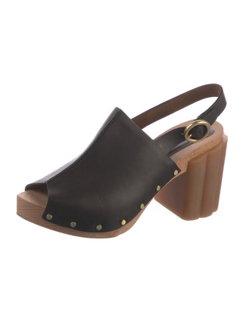 Stella McCartney Vegan Leather Studded Accents Slingback Sandals