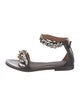 Stella McCartney Leather Chain-Link Accents Sandals