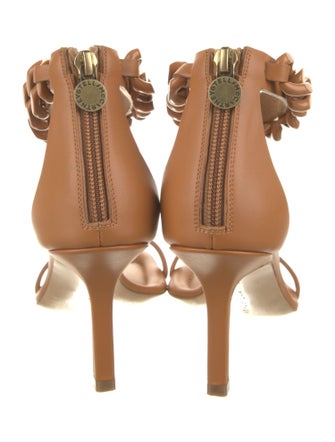 Stella McCartney Leather Chain-Link Accents Sandals