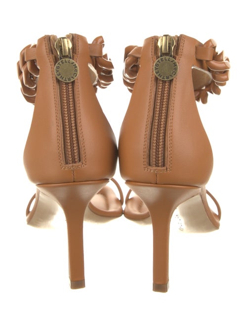 Stella McCartney Leather Chain-Link Accents Sandals