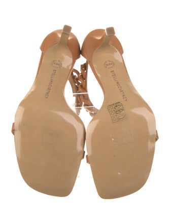 Stella McCartney Leather Chain-Link Accents Sandals