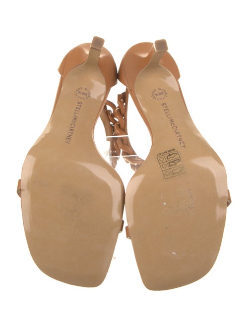 Stella McCartney Leather Chain-Link Accents Sandals