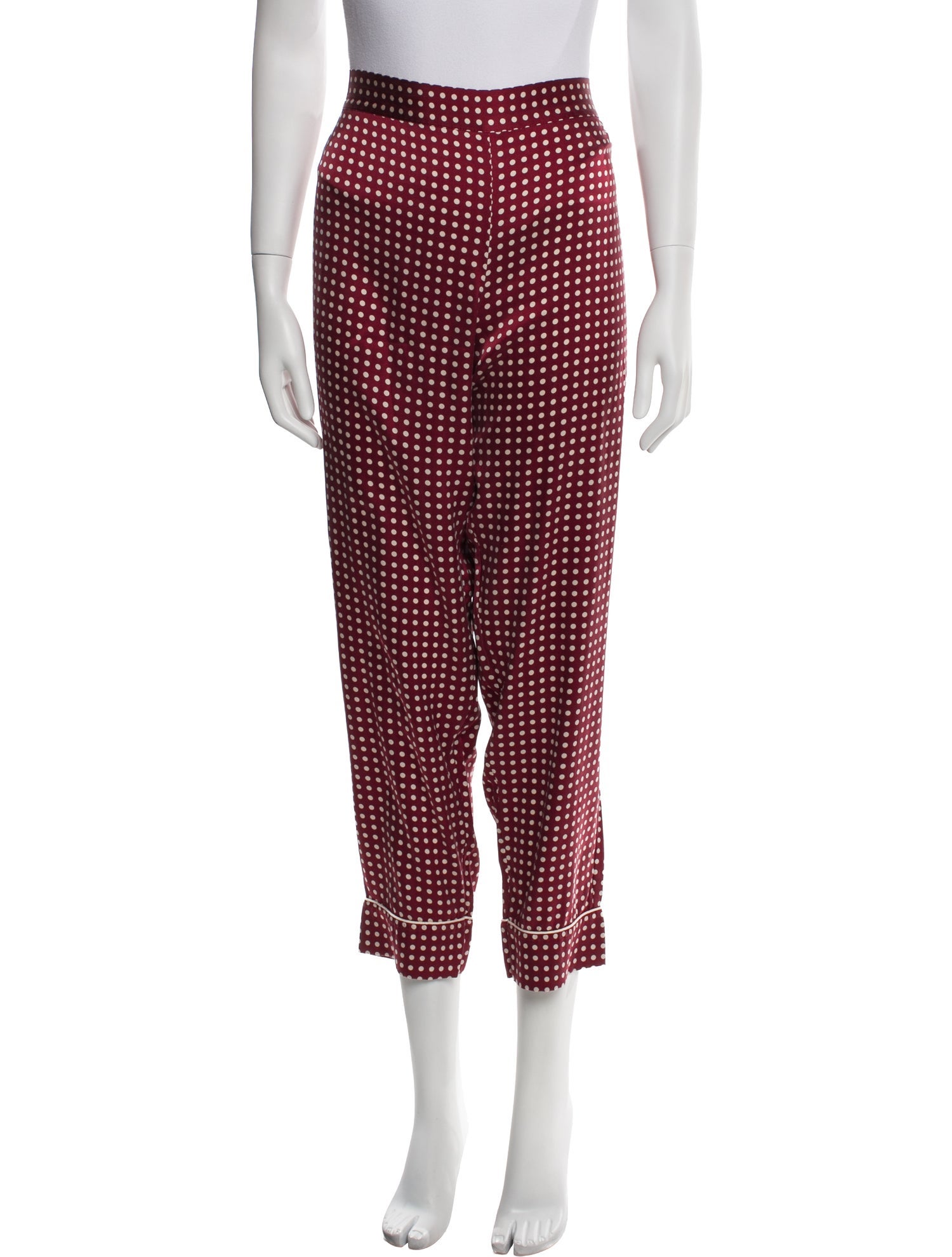 Stella McCartney Silk Polka Dot Print Pajamas