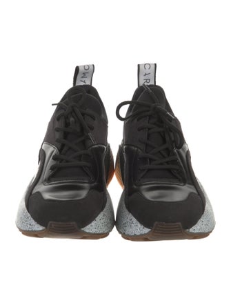 Stella McCartney Vegetarian Leather Colorblock Pattern Chunky Sneakers