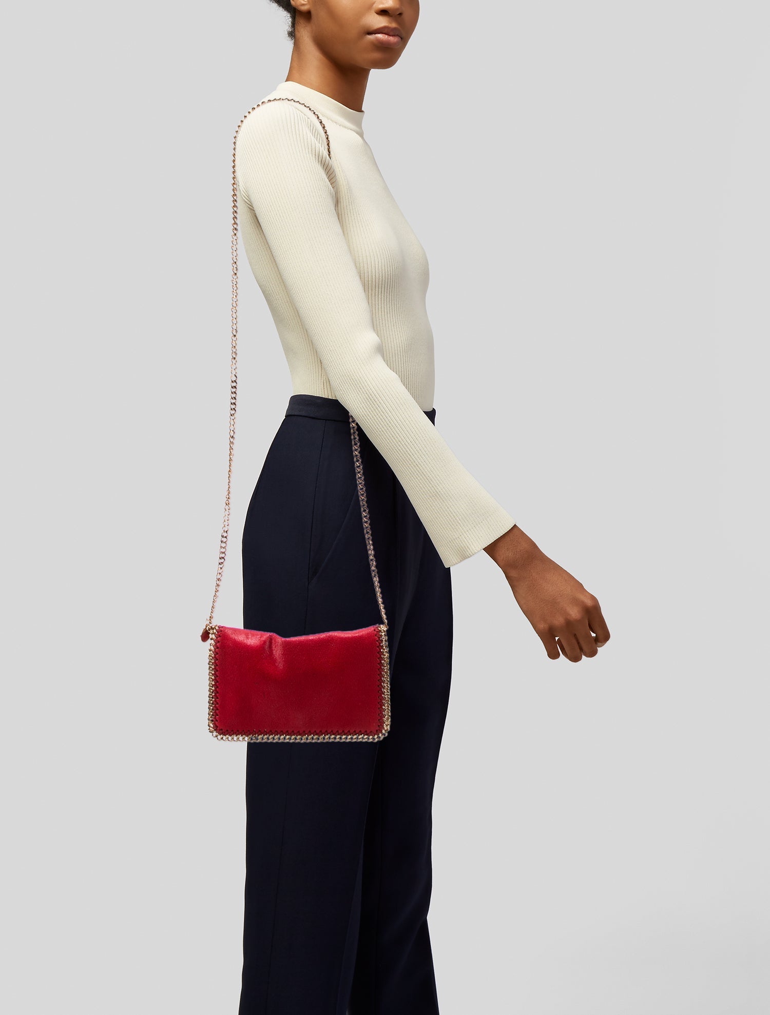 Stella McCartney Vegetarian Suede Clutch