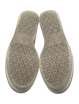 Stella McCartney Patent Leather Chain-Link Accents Wedge Sneakers