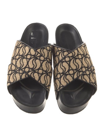 Stella McCartney Leather Printed Slides