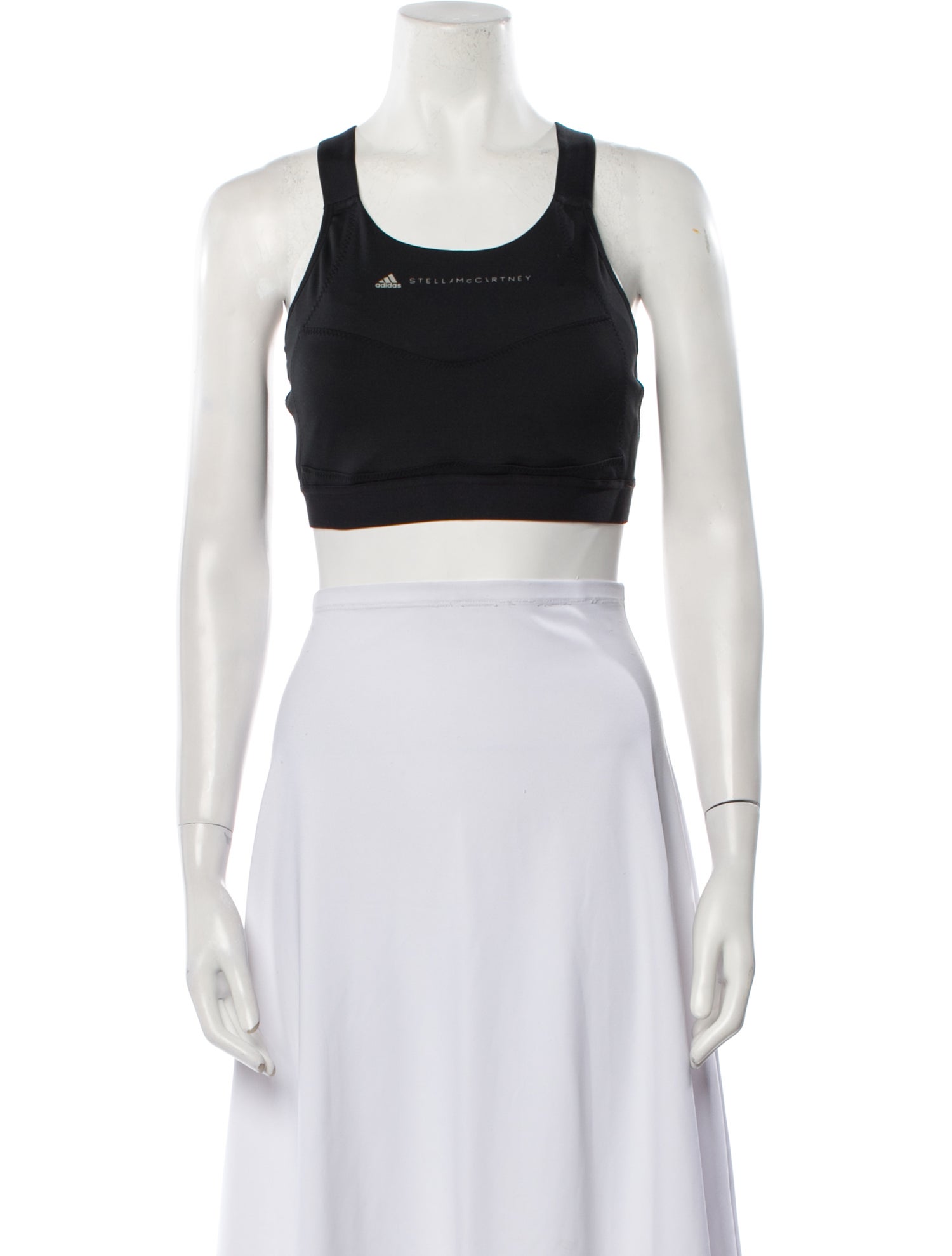 Stella McCartney Scoop Neck Sleeveless Crop Top