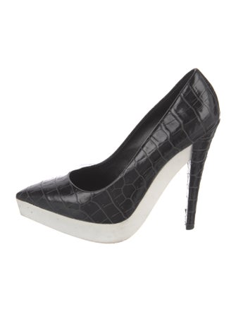 Stella McCartney Embossed Leather Pumps