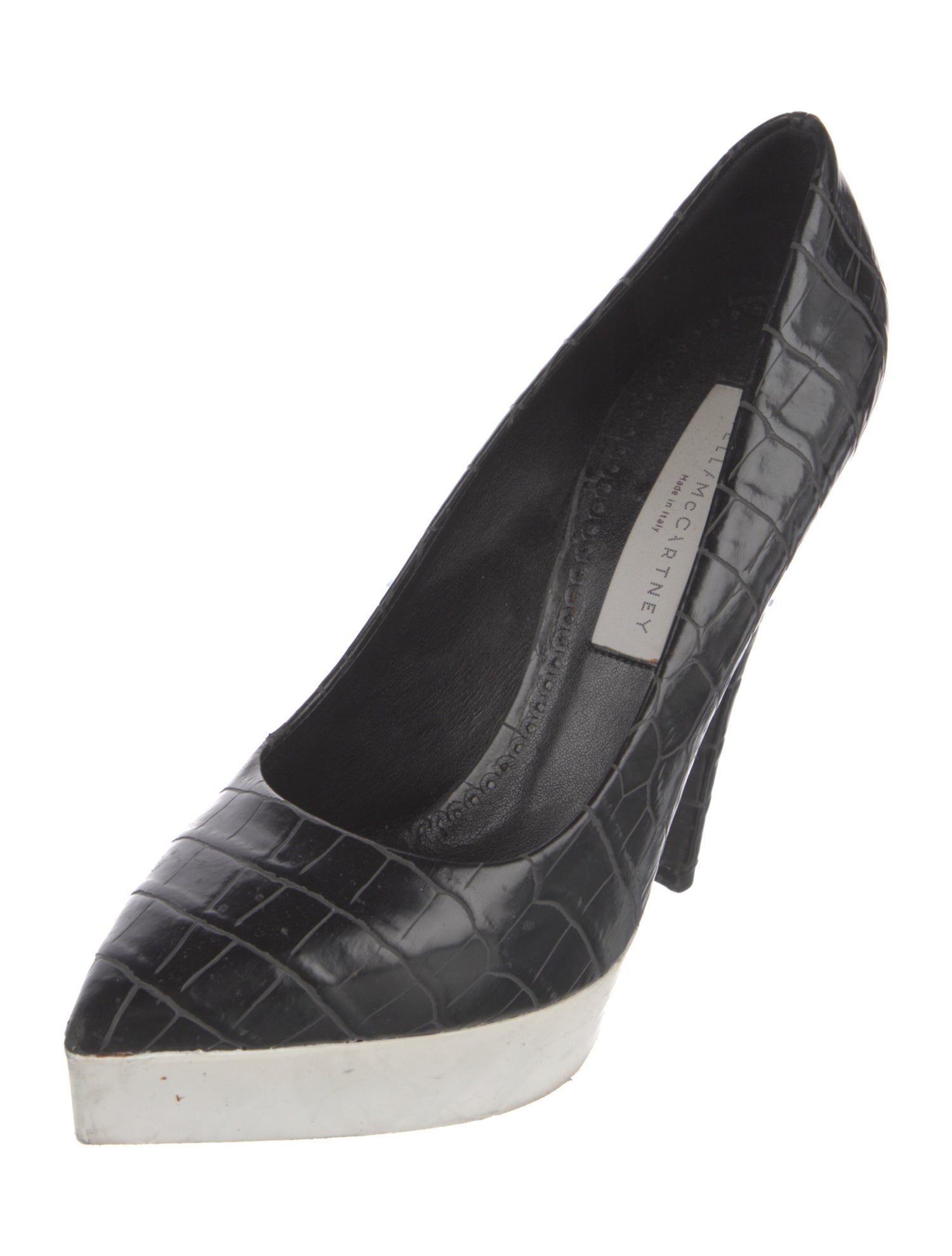 Stella McCartney Embossed Leather Pumps