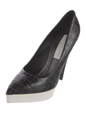 Stella McCartney Embossed Leather Pumps