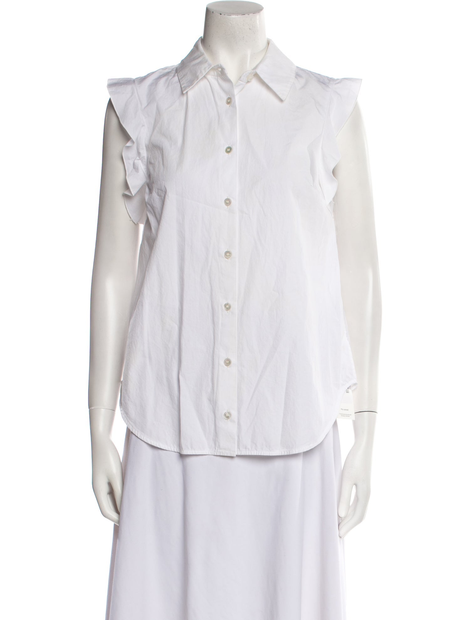 Stella McCartney Short Sleeve Button-Up Top