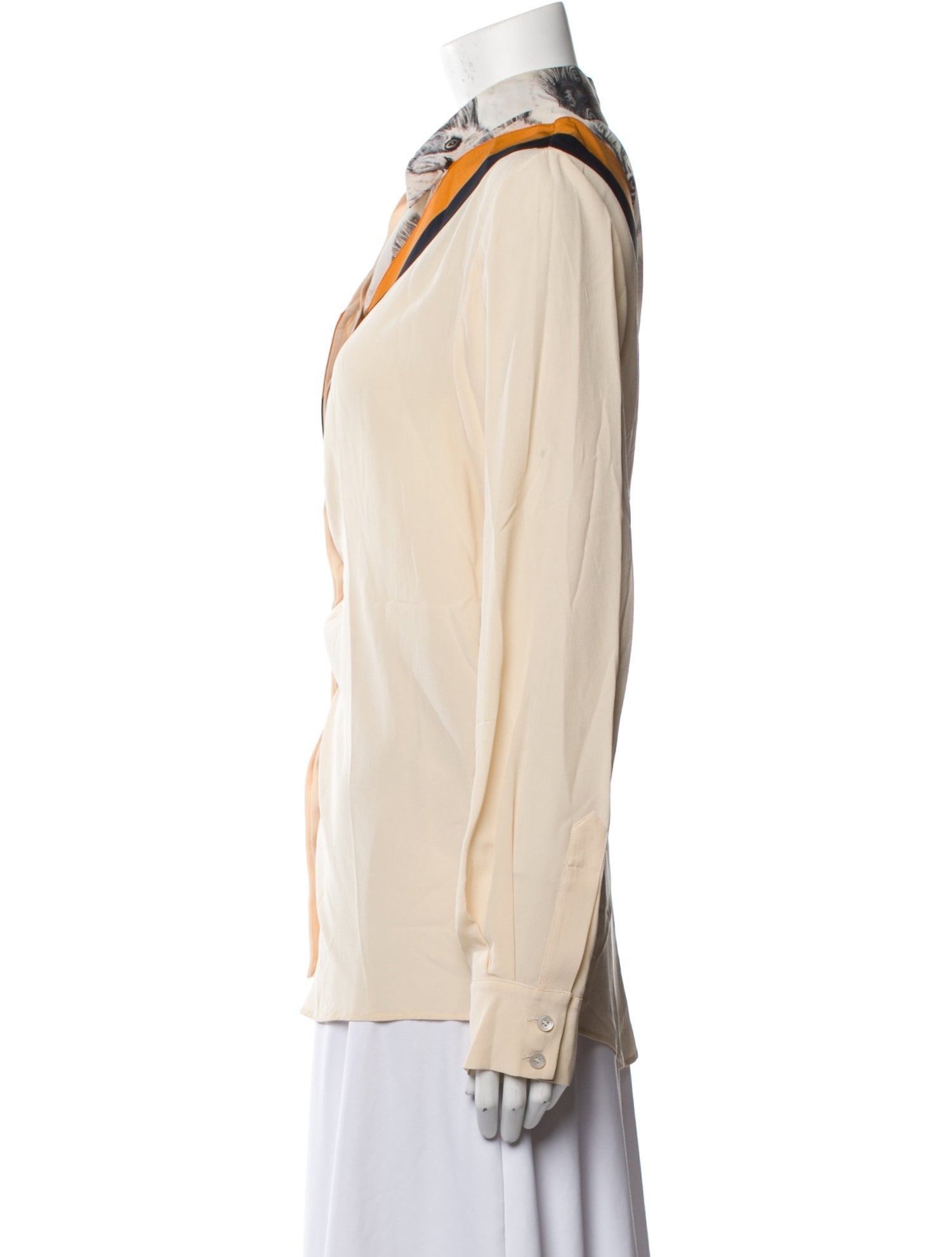 Stella McCartney Silk Printed Button-Up Top