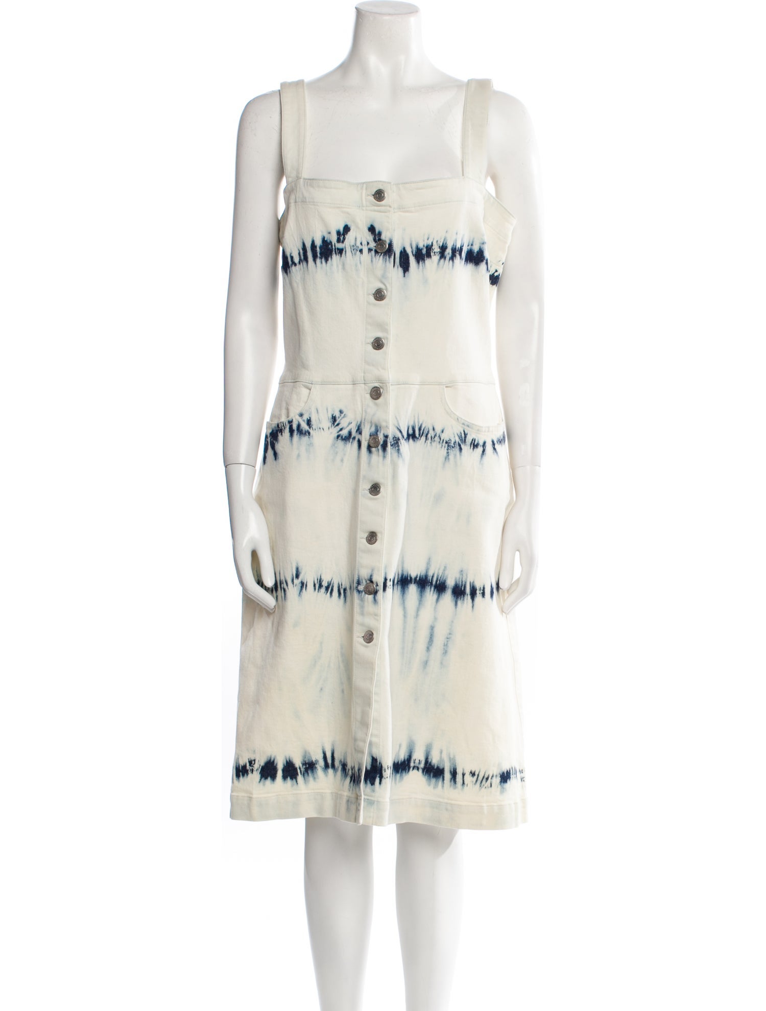 Stella McCartney Tie-Dye Print Knee-Length Dress