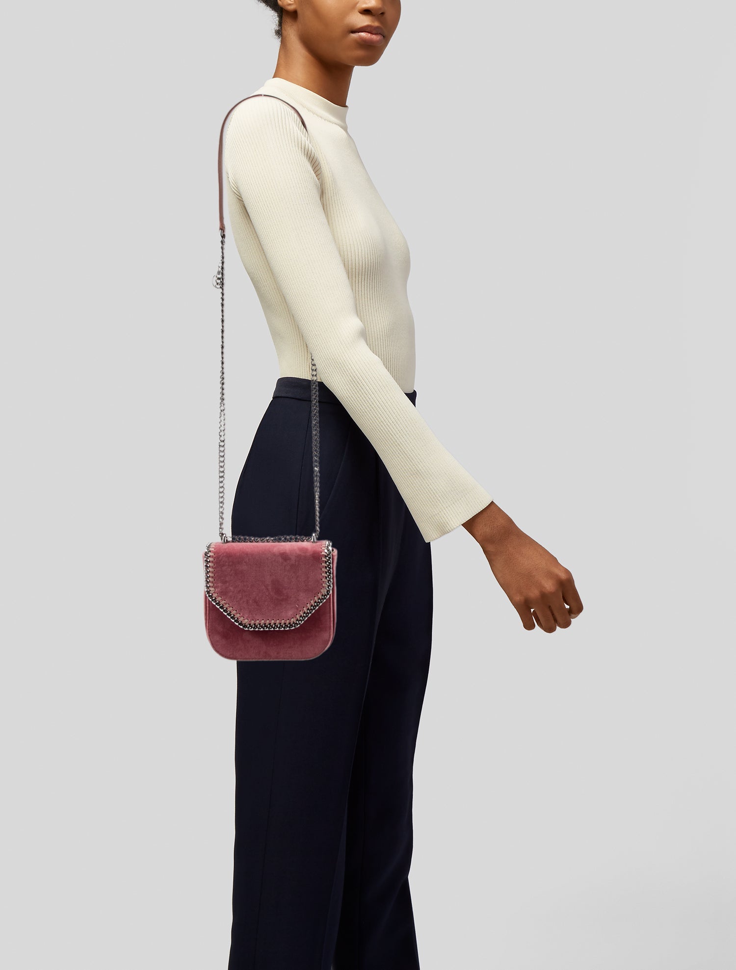 Stella McCartney Velvet Crossbody Bag