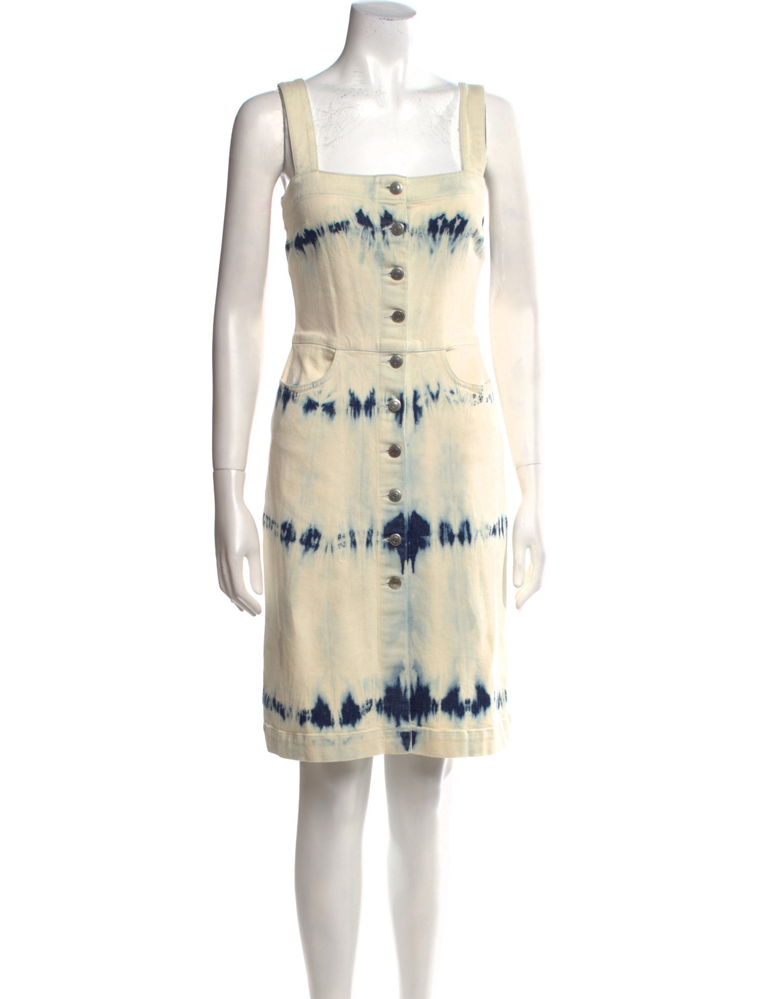 Stella McCartney Tie-Dye Print Knee-Length Dress