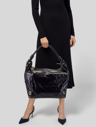 Stella McCartney Vegan Patent Leather Hobo