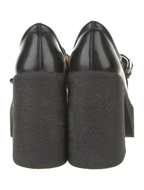 Stella McCartney Leather Chain-Link Accents Pumps