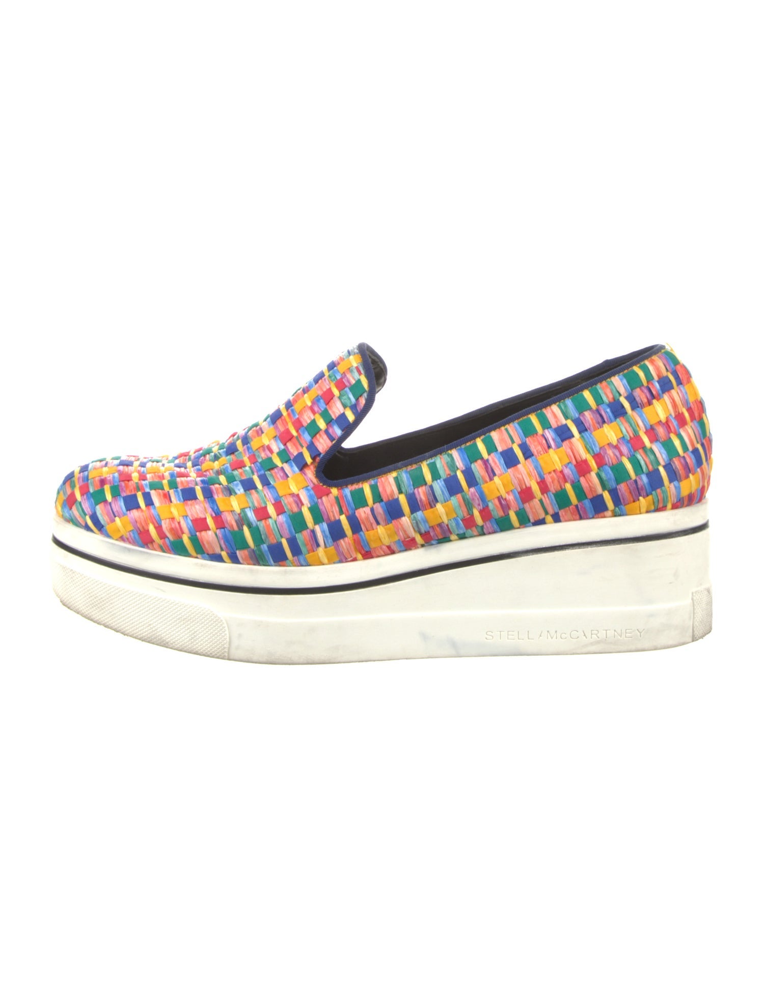 Stella McCartney Straw Printed Mules