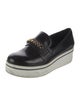 Stella McCartney Leather Chain-Link Accents Loafers