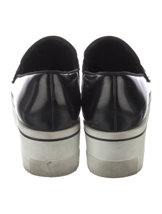 Stella McCartney Leather Chain-Link Accents Loafers