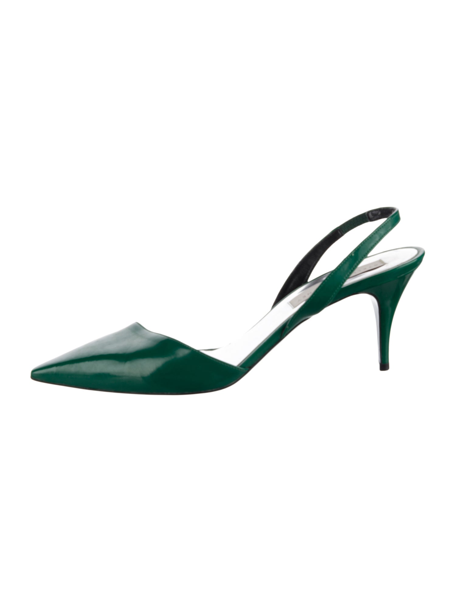 Stella McCartney Vegetarian Patent Leather Slingback Pumps