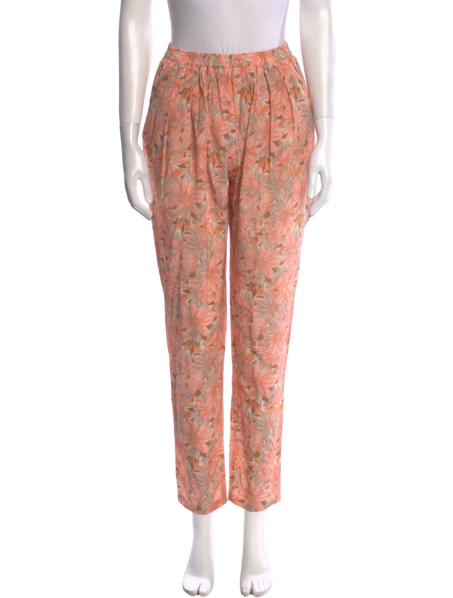 Stella McCartney Silk Straight Leg Pants