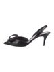 Stella McCartney Suede Bow Accents Slingback Pumps