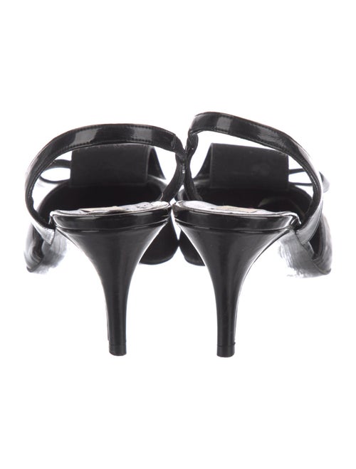 Stella McCartney Suede Bow Accents Slingback Pumps