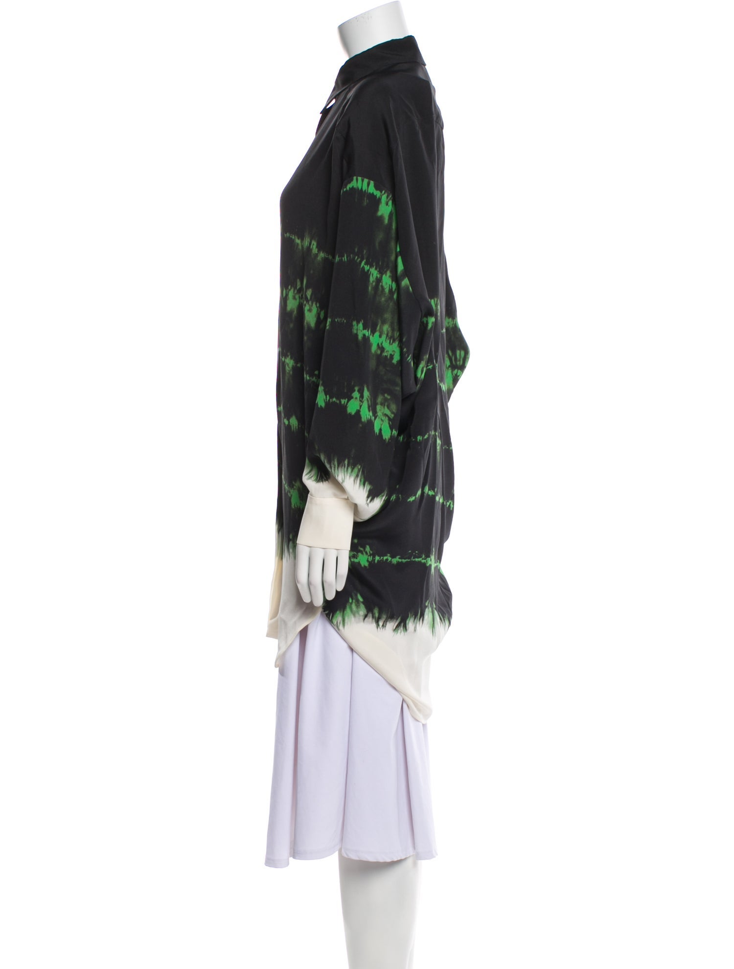 Stella McCartney Tie-Dye Print Mock Neck Tunic