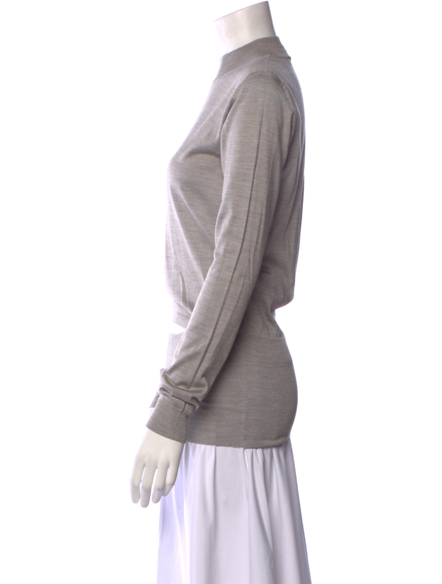 Stella McCartney Silk Mock Neck Sweatshirt