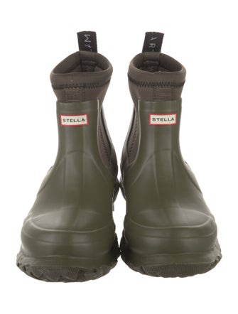 Stella McCartney Rubber Whipstitch Trim Rain Boots
