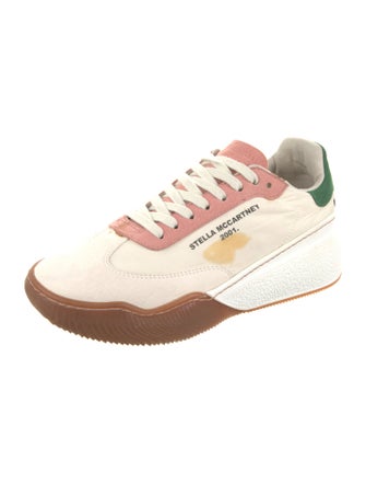 Stella McCartney Nylon Colorblock Pattern Sneakers