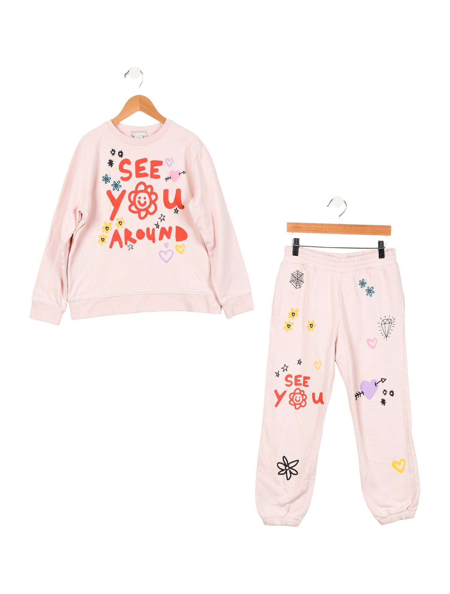 Stella McCartney Girls' Graphic Two Piece Sweatsuit