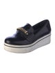 Stella McCartney Leather Chain-Link Accents Loafers