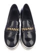 Stella McCartney Leather Chain-Link Accents Loafers