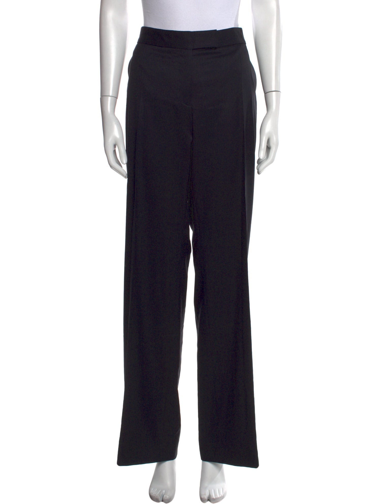 パンツ Stella McCartney Wool black Wide Pant Stella McCartney Wool Wide Leg Pants - Black, 10