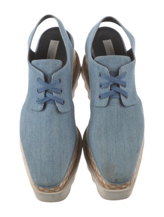 Stella McCartney Denim Slingback Flats
