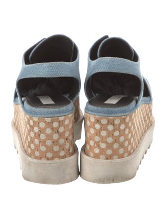 Stella McCartney Denim Slingback Flats