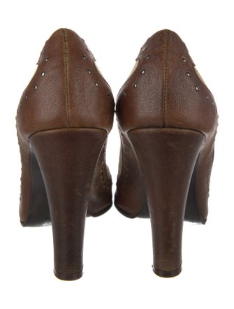 Stella McCartney Vegan Leather Colorblock Pattern Pumps