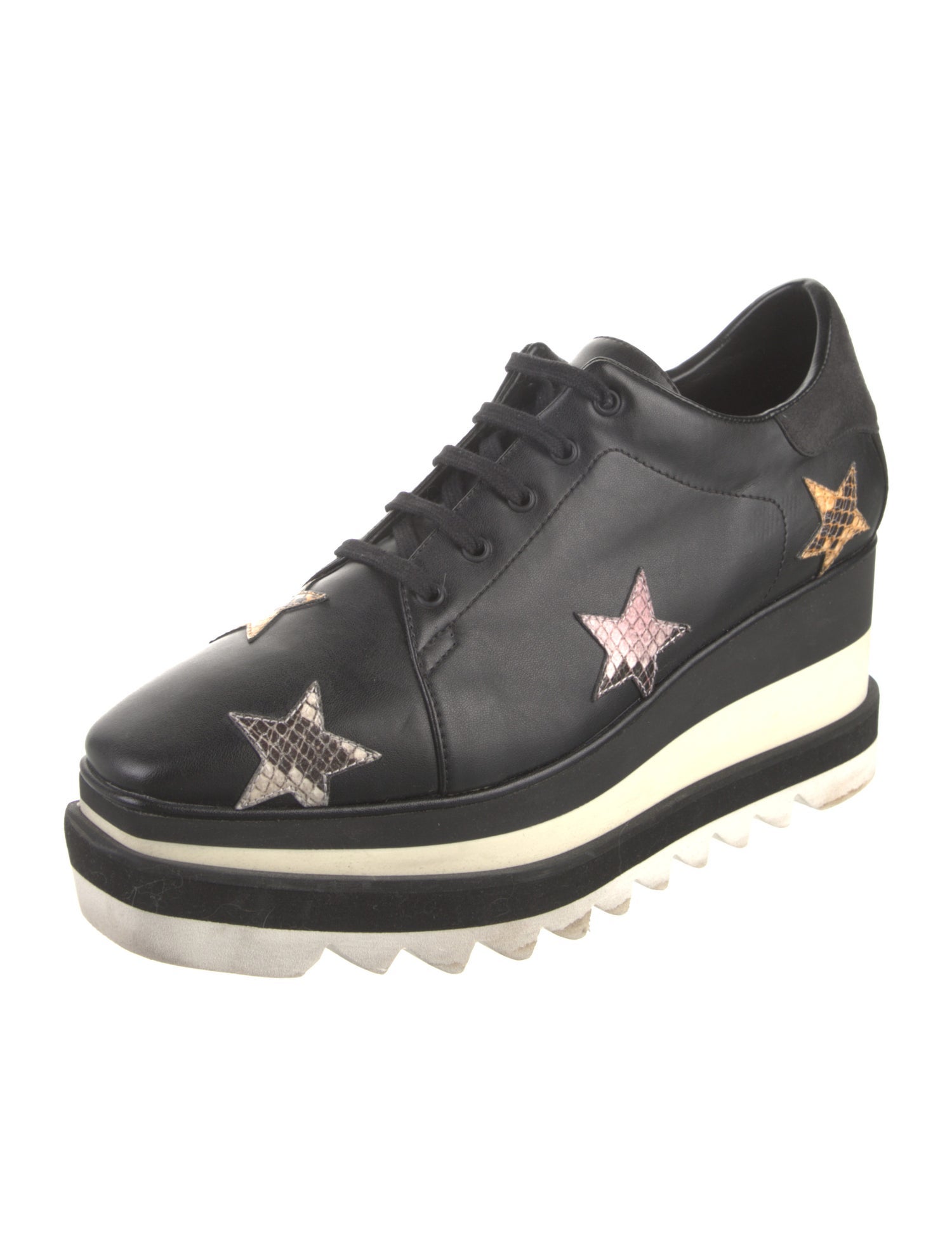 Stella McCartney Leather Printed Oxfords