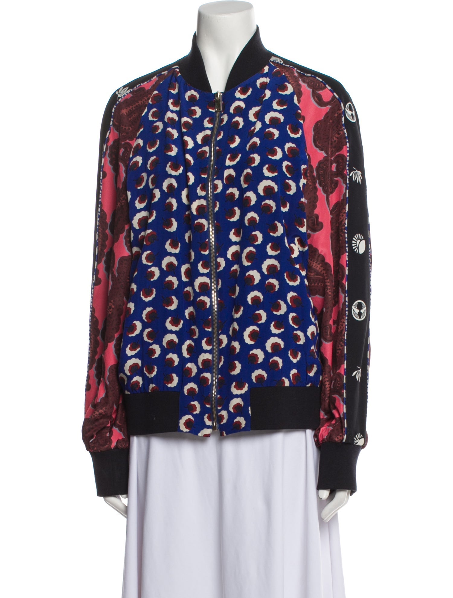 Stella McCartney Silk Floral Print Blazer