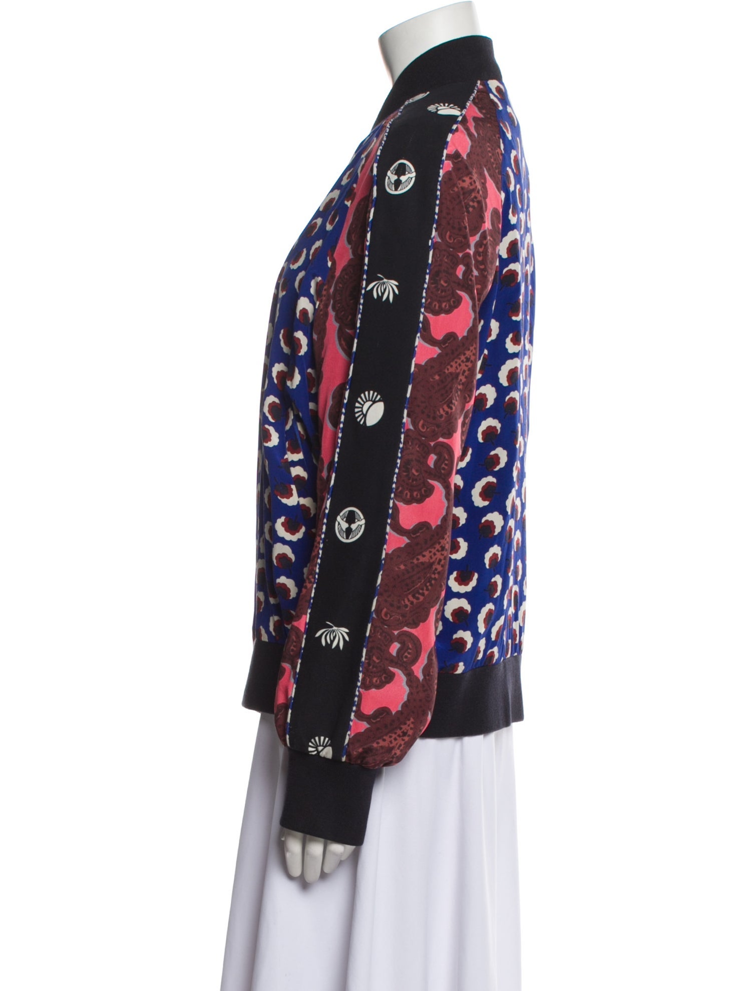 Stella McCartney Silk Floral Print Blazer