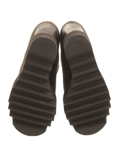 Stella McCartney Vegan Suede Whipstitch Trim Lace-Up Boots